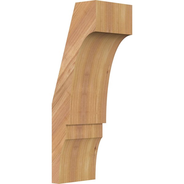 Ekena Millwork 5 1/2"W x 6"D x 18"H Balboa Smooth Knee Brace, Western Red Cedar BRC06X06X18BOA00SWR - main